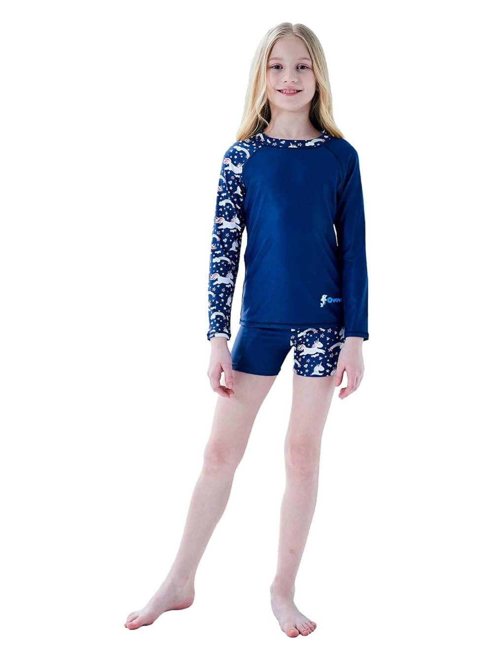 Navy unicorn girls swim set- NEW 💥